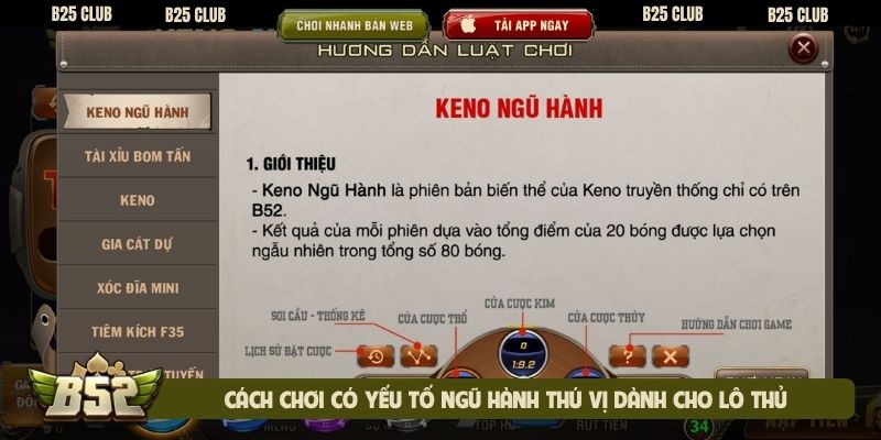 Cách chơi có yếu tố ngũ hành thú vị dành cho lô thủ