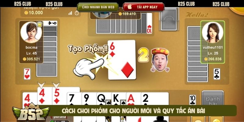 Cách chơi phỏm cho người mới và quy tắc ăn bài