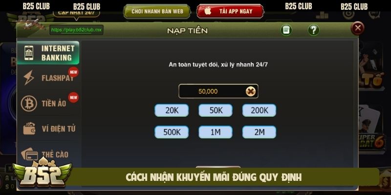 Cách nhận khuyến mãi đúng quy định