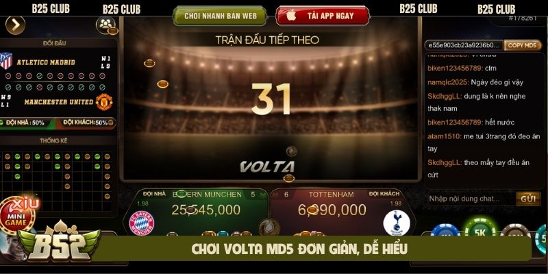 Chơi Volta MD5 đơn giản, dễ hiểu
