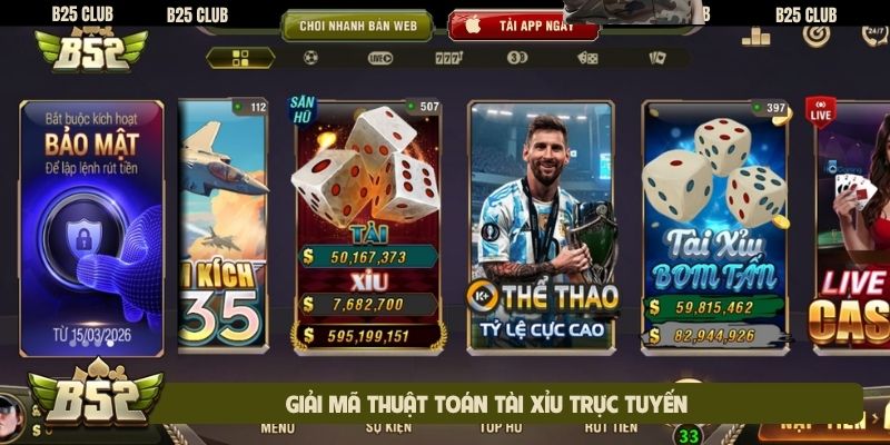 Giải mã thuật toán Tài Xỉu trực tuyến