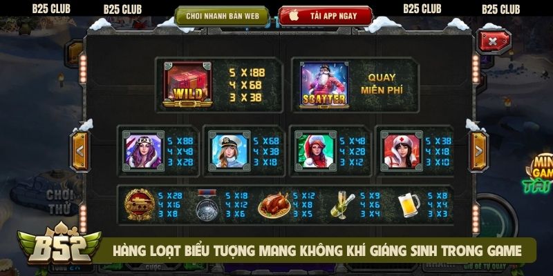 Hàng loạt biểu tượng mang không khí Giáng sinh trong game